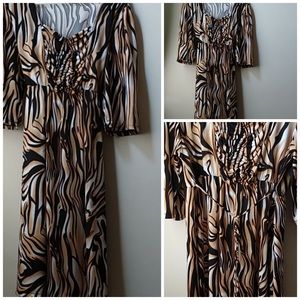 Plus Size Zebra Print Dress